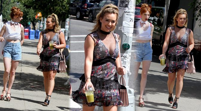 Hilary Duff on “Younger” Movie Set in New York