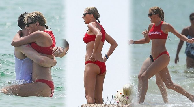 Taylor Swift – Bikini Candids in Rhode Island