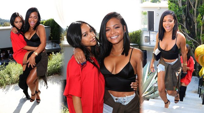 Christina Milian & Karrueche Tran – Good Brother Clothing Launch Pool Party in Hollywood