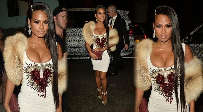 Christina Milian – The Blonds Fashion Show in New York
