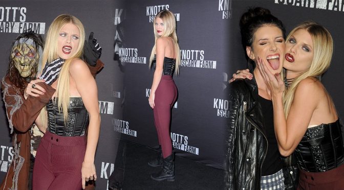 Annalynne McCord – Knott’s Scary Farm Opening Night in Buena Park