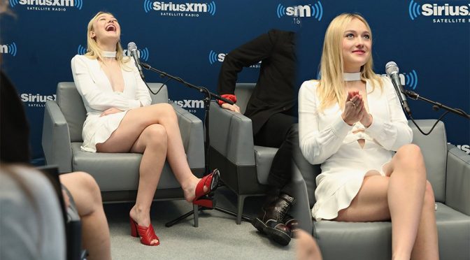 Dakota Fanning at SiriusXM Studio in New York