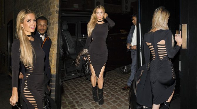 Paris Hilton at Chiltern Firehouse in London
