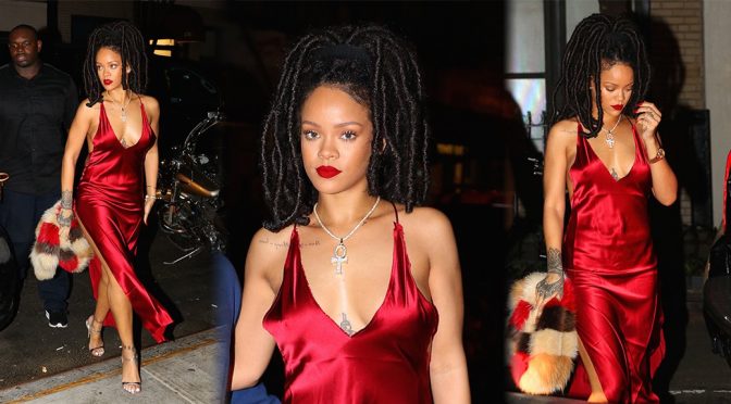 Rihanna – Candids at Carbone Restaurant in New York