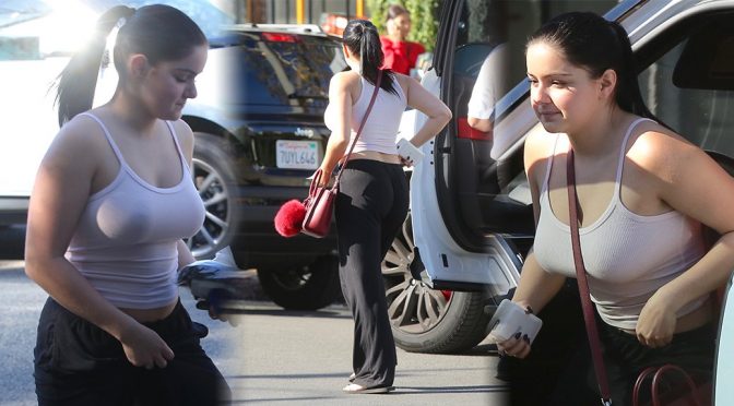 Ariel Winter – Braless Candids in Los Angeles