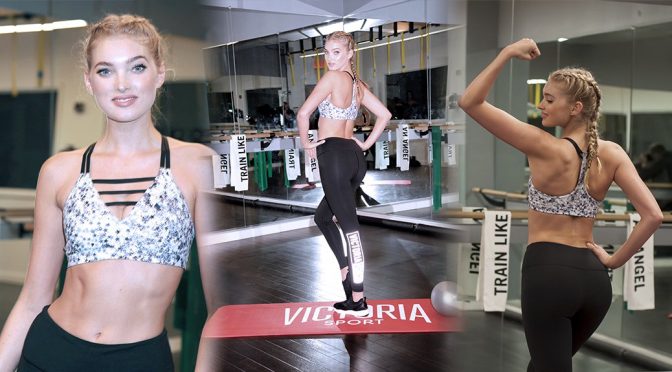 Elsa Hosk – “Train Like An Angel” Event in New York