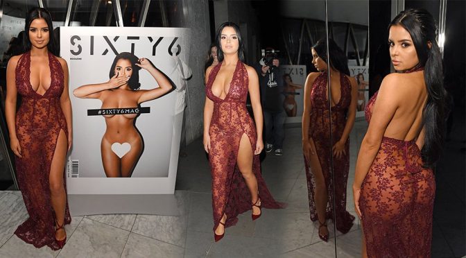 Demi Rose – Sixty6 Magazine Launch Party in London