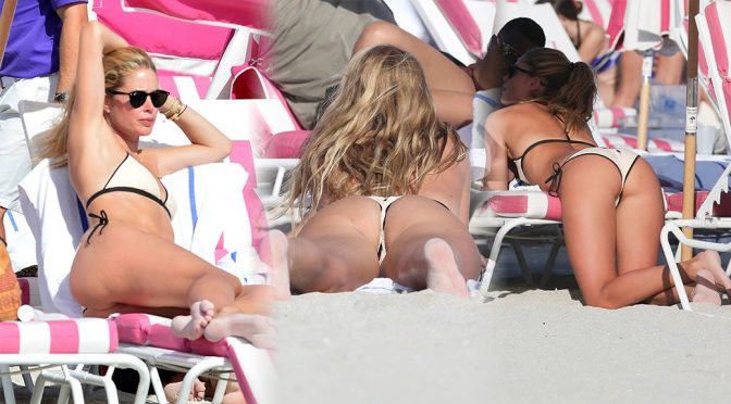 Doutzen Kroes – Bikini Candids in Miami