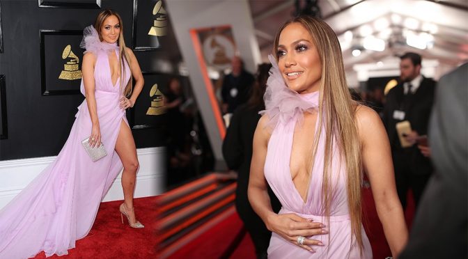 Jennifer Lopez – 59th Grammy Awards in Los Angeles