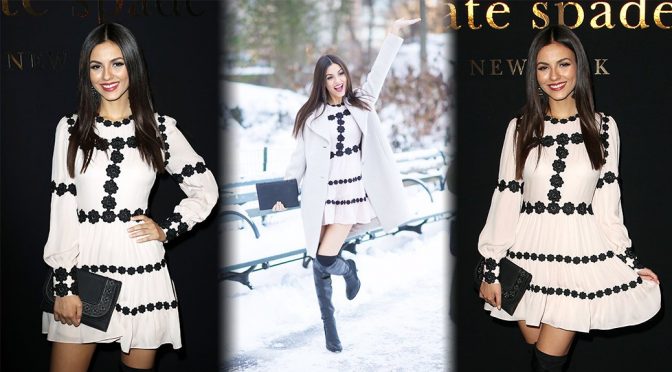 Victoria Justice – Kate Spade Fashion Show in New York