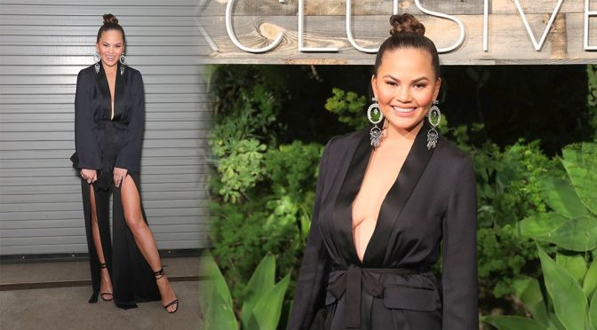 Chrissy Teigen – H&M Conscious Exclusive Collection Dinner in Los Angeles