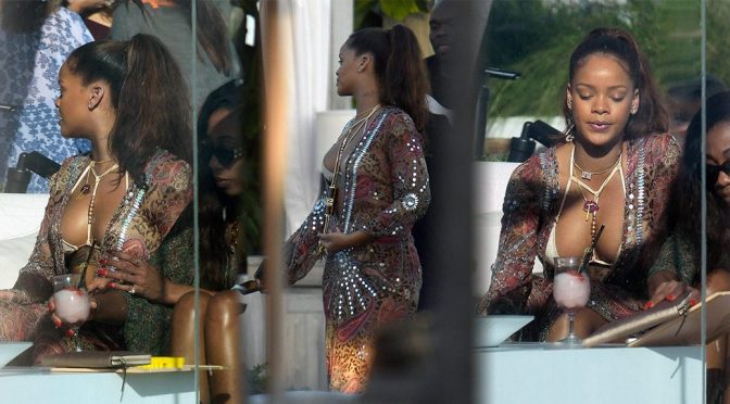 Rihanna – Candids in Miami Beach