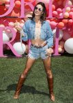 Alessandra Ambrosio leggy wearing denim shorts
