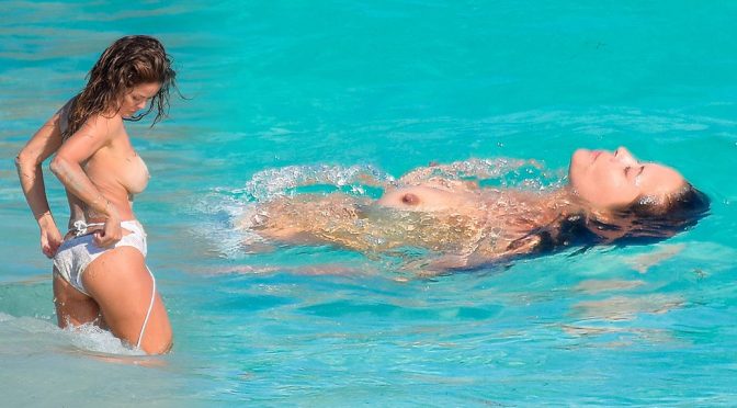 Brooke Burke Topless in St. Barts