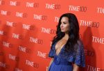 Demi Lovato showing off her boobs at 2017 Time 100 Gala in NYC