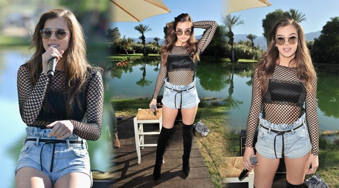 Hailee Steinfeld Performs Live at Hyde Away in Thermal