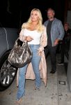 Jessica Simpson sexy in white top giving glimpse of her big breasts