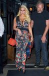 Jessica Simpson show off her big breasts in New York
