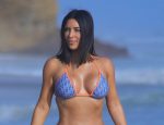 Kim Kardashian - big breasts in bikini - vacation in Mexico