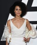 Nathalie Emmanuel looking sexy at the The Fate Of The Furious Premiere in New York