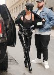 Rita Ora braless exposing her breasts in New York City