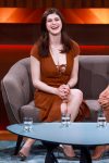 Alexandra Daddario shows big cleavage and boobs in Berlin