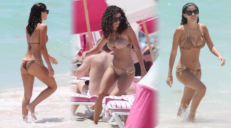 Alexandra Rodriguez – Bikini Candids in Miami