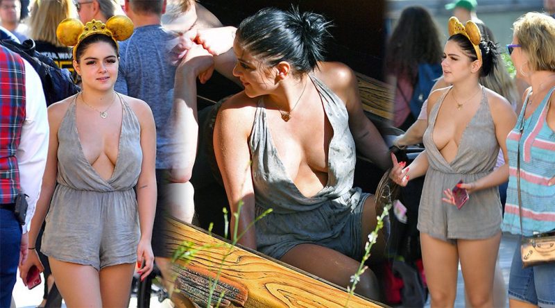 Ariel Winter – Cleavage Candids in Anaheim