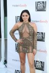Ariel Winter show off her big breasts wearing sheer sexy dress at 'Modern Family' TV Show special Emmy screening in Los Angeles