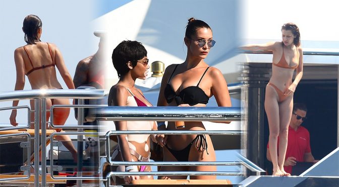 Bella Hadid – Bikini Candids in Monaco