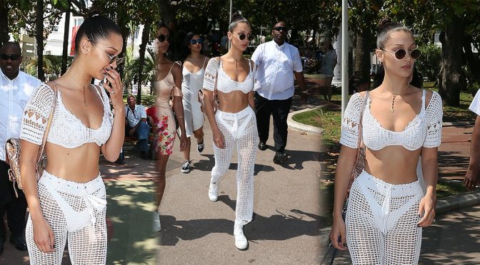 Bella Hadid – Candids in Cannes