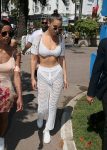 Bella Hadid Sexy Sheer Dress Cannes