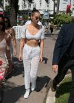 Bella Hadid Sexy Sheer Dress Cannes