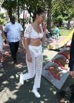 Bella Hadid Sexy Sheer Dress Cannes