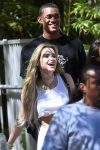 Bella Thorne - Pokies & Underboob in a crop top at Magic Mountain in Valencia