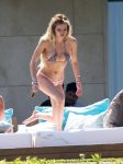 Bella Thorne and Danni Mismatched Bikini Relaxing Poolside in Cannes