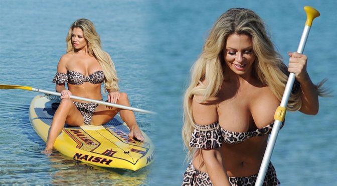 Bianca Gascoigne – Bikini Candids in Ibiza