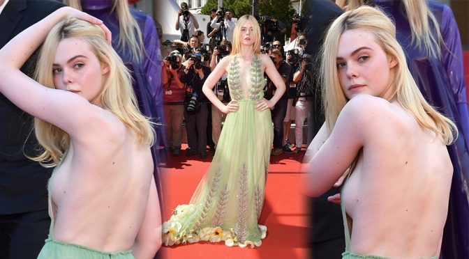 Elle Fanning – “How To Talk To Girls At Parties” Premiere in Cannes
