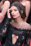 Emily Ratajkowski sexy braless cleavage at 'Loveless' premiere, 70th Cannes Film Festival, France