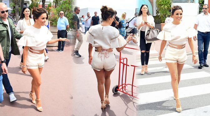 Eva Longoria – Leggy Candids in Cannes