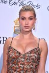 Hailey Baldwin cleavagy at DeGrisogono 'Love on the Rocks Party in Cannes