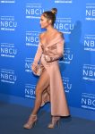 Jennifer Lopez shows great legs at NBCUniversal Upfront in New York City
