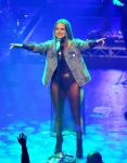 Joanna 'JoJo' Levesque sexy legs - performing in Vancouver