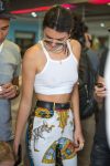 Kendall Jenner braless exposing nipples at an Ice Cream Store in Cannes