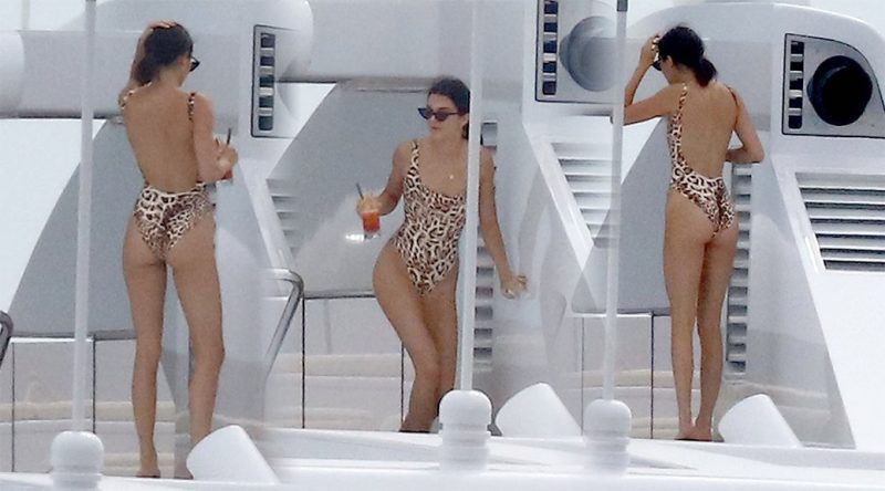 Kendall Jenner – Swimsuit Candids in Cannes