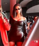 Kim Kardashian - braless pokies - Arriving at Chin Chin's in Studio City
