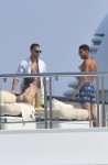 Kourtney Kardashian - Thong Bikini on a Yacht in France