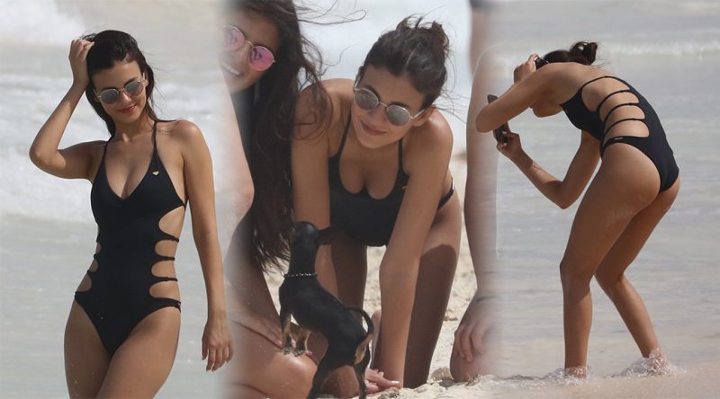 Victoria Justice – Swimsuit Candids in Cancun