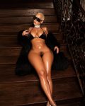 Amber Rose Pantyless Photoshoot
