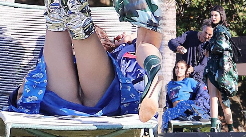 Bella Hadid & Kendall Jenner – Upskirt Candids in Los Angeles